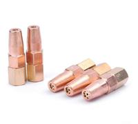 5 Welding Nozzles for Oxy Propane For H016 Torch, Brass Tips for Effective Flame Heating and Treatment (1.1mm)