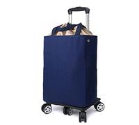 5-Wheel Grocery Cart 20kg Capacity - Lightweight Aluminum - Insulated Shopping Bag - Effortless Transport & Storage - Perfect for Grocery Shopping & Essentials