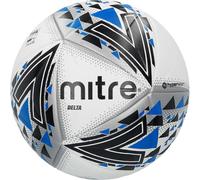 (5, White/Black/Blue) Mitre Delta Professional Match Ball Football White/Black/Blue Size 4 Or 5 (2020)