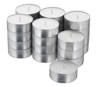 5 White Tea Lights Candles Scented - 4 Hours Burn Tealights - Perfect for Christmas, Valentines Day, Birthday Celebration