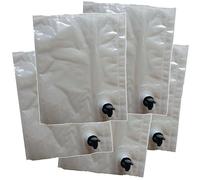 5 Wine Bags with Tap 5L for Dispensing from a Box Refill BIB Bag in Box Homebrew