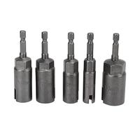 5 Wing Nut Driver Hex Shank Sleeves with 10mm to 18mm Sockets