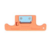5 Wire Optical Fiber Stripper, Longitudinal Ribbon Fiber Cable Stripper, 1.9-3.0mm Cable Splicing Tool with PVC Casing and Steel Blade, Professional Tool for Clean Stripping of Opt (Orange)