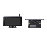 5'' Wireless DVR Recorder Monitor Solar Magnet Backup IR Night Vision Cameras Kits For Truck Bus Trailer Camper Backup Camera(Monitor add 2 Camera)