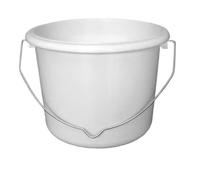 5 X 1 Litre White Plastic Paint Kettle Durable Plastic with Strong Metal Handle - Ideal for Paint, Solvents, Tools & Liquids - Suitable for DIY, Decorating, and Site