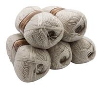 5 x 100 g Alize Sequins Cotton Plain Cotton Effect 500 g Tallic, Cotton with 20% Wool - Sand 599