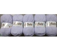 5 x 100g Balls Babycare DK Shade 612 Lilac