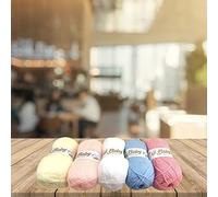 5 x 100g Wool Craft Baby care DK Yarn Knitting Pattern Mixed Pack