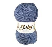 5 x 100g Woolcraft Babycare Baby Yarn, Wool, DK Double Knit (Denim 610)