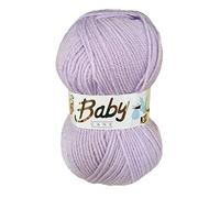 5 x 100g Woolcraft Babycare Baby Yarn, Wool, DK Double Knit (Lilac 612)