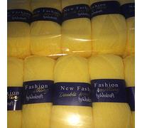 5 x 100g Woolcraft Dk Double Knitting Wool, Yarn (5 x 100g Butterscotch 4f33)