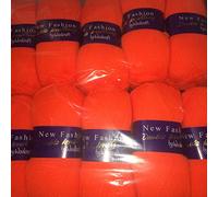 5 x 100g Woolcraft Dk Double Knitting Wool, Yarn (5 x 100g Jaffa 205)