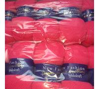 5 x 100g Woolcraft Dk Double Knitting Wool, Yarn (5 x 100g Lipstick 155)