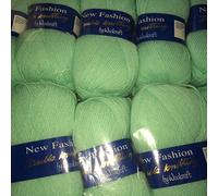 5 x 100g Woolcraft Dk Double Knitting Wool, Yarn (5 x 100g Mint 509a)