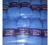 5 x 100g Woolcraft Dk Double Knitting Wool, Yarn (5 x 100g Saxe 240)