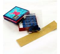 5 X 12mm Tweeten ELKMASTER Leather Snooker Pool Cue Tips - FREE Sandpaper