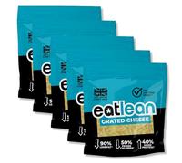 5 x 180g Eatlean Grated Cheese | Lactose Free, Low Fat, High Protein, Keto Friendly, Low Carb Grated Cheese (Multibuy) (180 g (Pack of 5), Original)