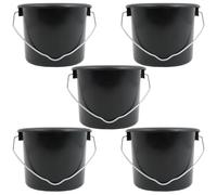 5 x 1LTR Plastic Paint Kettle - Painter & Decorators Paint Pot Bucket