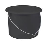 5 X 2.5Liter Black Plastic Paint Kettle Durable Plastic with Strong Metal Handle - Ideal for Paint, Solvents, Tools & Liquids - Suitable for DIY, Decorating, and Site