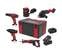 Sealey CP20VCOMBO2 20V Cordless 5-Piece Tool Kit Includes 2 Batteries