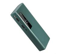 5 x 21700 Battery Holder Case, DIY Power Bank Box with USB Port, 5V 2.1A Output, LED Light, Solderless Assembly for Outdoor Use(green)