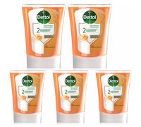 5 x 250ml Dettol No Touch Hand Wash System Refill Honey & Vanilla