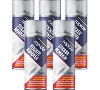 5 x 250ml Sticker Gum Goo Remover Spray Can Label Tags Strong Adhesive
