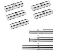 5 X 25MM Tube Joiner Bracket for 25mm Dia Chrome Tube Rail Display Rack Tube Joiner Connector Inner Diameter 25mm Strong Connector