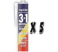5 x 260ml Rapide 3in1 Universal Sealant Adhesive & Multipurpose Filler
