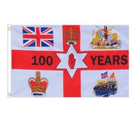 (5' x 3' - 150cm x 90cm) Northern Ireland 100 Years Polyester Flag