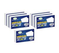 5 x 3.5 White Unruled Index Cards Paper, Pack of 700, Flash Cards Revision Cards Record Cards Blank on Both Sides Unlined Note Cards for School Learning Office (12.7 x 8.89cm)