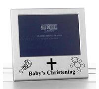 5" x 3" Baby's Christening Photo Frame Occasion Gift Present 73488, Silver