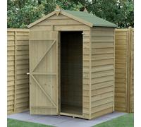 5 x 3 Forest 4Life Overlap Windowless Apex Wooden Shed With Installation