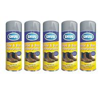 5 x 300ml Sho, Boot Cleaner Spray For Leather Fabric Canvas Protect