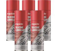 5 x 300ml Silicone Grease Aerosol Spray Lubricant Can Resistant Oil