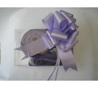 5 x 30mm (1.5") Rapid Satin Ribbon Pull Bows - LILAC / LAVENDER for Gift Decorations, Flower Bouquets & Arrangements, Baskets, Wedding Cars, Floral Tributes, Arts & Crafts, Christmas Hampers