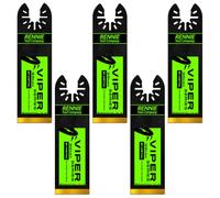 5 x 35mm Wide Bi-Metal Multi Tool Blade Extra Long Reach Titanium Coated | For Wood Nails Soft Metals. Compatible With Dremel Fein Multimaster Makita Dewalt Etc Oscillating Multitool Blade Cutter Saw