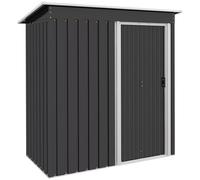 5 x 3ft Garden Storage Shed Sliding Door Sloped Roof Tool Black