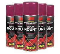 5 x 3M Display Mount Instant Hold Adhesive Permanent Mounting Spray 400ml