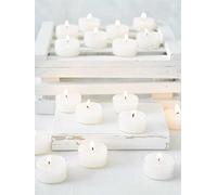 5 x 4 Hour Burn Tea Light Blue Candle in Tall Clear Holder (Natural Soy Wax) - Almond Fragrance