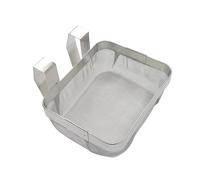 5" x 4" x 1.75" Stainless Steel Ultrasonic Cleaner Basket Extra Fine Mesh Jewelry & Small Parts Holder, Universal Fit for Ultrasonic Cleaning Machines