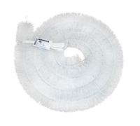5 x 4m (20 metres) 100mm White Hedgehog Gutter Brush - Leaf guard stops blocked gutters