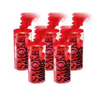 5 x ± 50 Seconds Red Hand Fumes - Wick Trigger - Coloured Hand Held Fumigos - Category F1 - ZENDA CLUB®