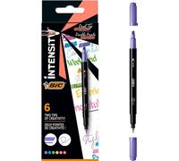 5 x 6 Pack BIC Intensity Dual Two Double Chisel Tip Highlighter 3 in 1 Pen