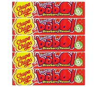 5 x 6 piece Soft Chewing Bubble Gum Strawberry Sweet Snack Fruity Nibble