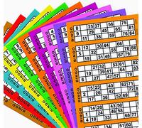 5 x 600 Large Bingo Tickets Pads - 6 to View (Random Color Delivery)