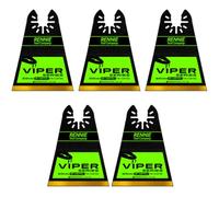 5 x 65mm Wide Bi-Metal Multi Tool Blade Titanium Coated For Wood & Metal | Compatible With Dremel Fein Multimaster Makita Dewalt Etc Oscillating Multitool Blade Cutter Saw Set