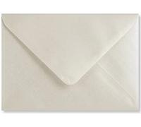 5" x 7" / 133mm x 184mm Coloured Envelopes Great for Greeting Cards, Wedding Invitations, Crafts, Business/Office - Pack of 25 Envelopes (Pearl Ivory)
