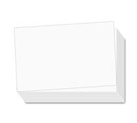 5 x 7 Blank White Card Stock, 50 Pcs - Thick Paper - 80lb Flat Card Stock Printer Paper for Crafting Your DIY Invitations, Note, Greeting, Table Cards - Writing, Stamping, Drawing, Painting