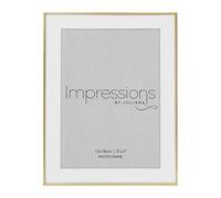 5" x 7" - Impressions Brushed Brass Finish Photo Frame